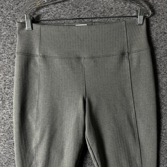 Athleta Women’s Size Large Pull On Delancey Gray Polyester Herringbone Tight - Picture 3 of 11